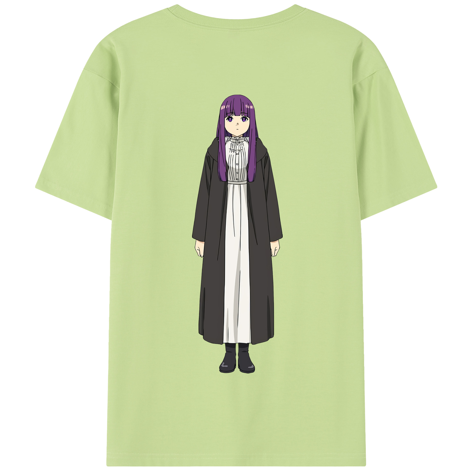 （画像用） 葬送のフリーレン Frieren 綿100％半袖Tシャツ（背面プリント）